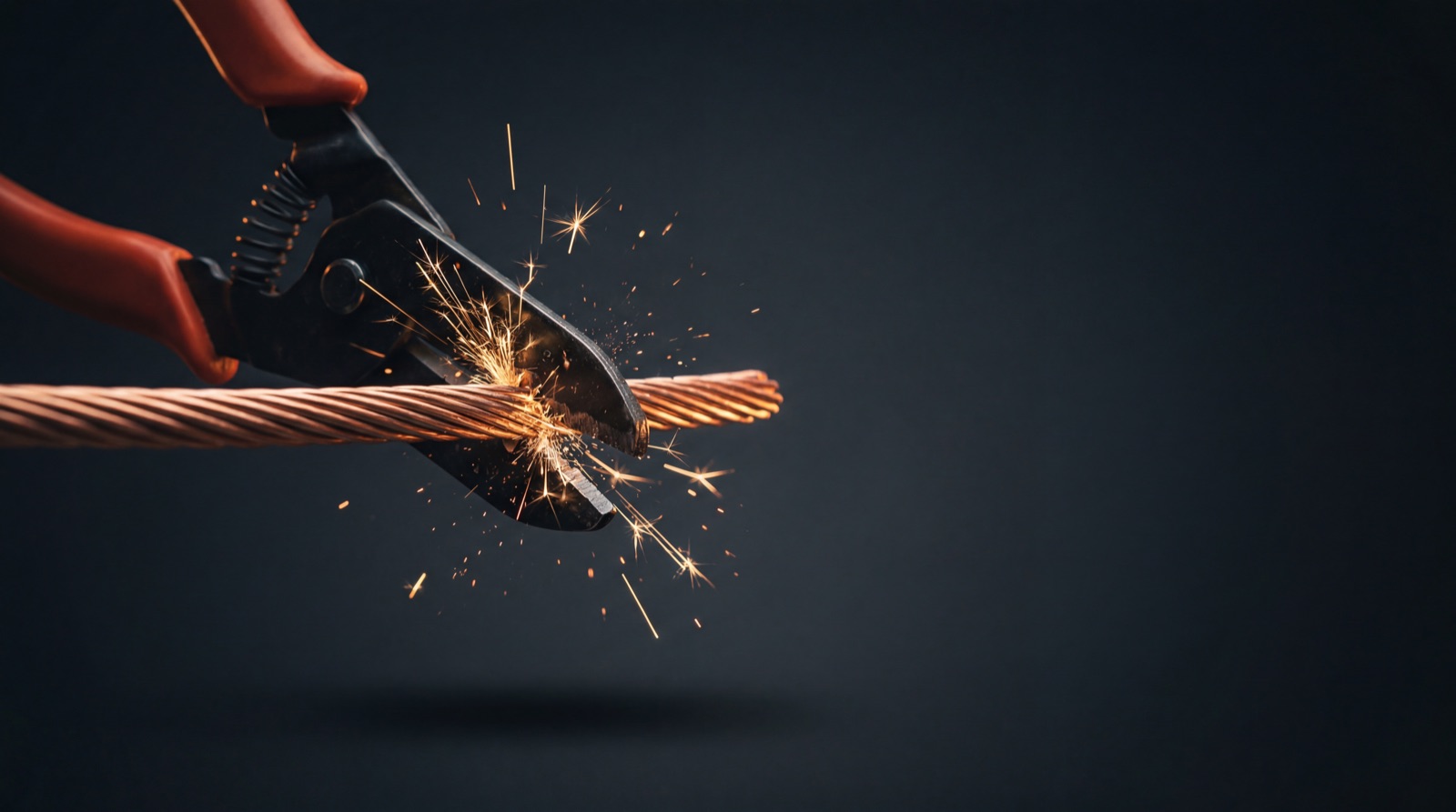 Close view of precise electrical work, used as concept imagery